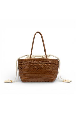 Borsa Gianni Chiarini Intrecciata colore cuoio. GIANNI CHIARINI | 11371-CUOIO